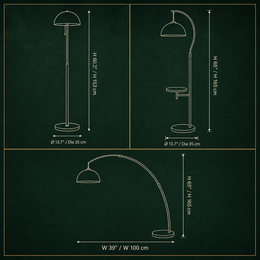 Odessa Acrylic Dome Floor Lamp