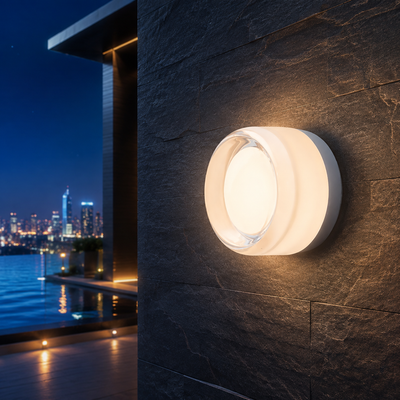 Textured Disk LED Wall Sconce