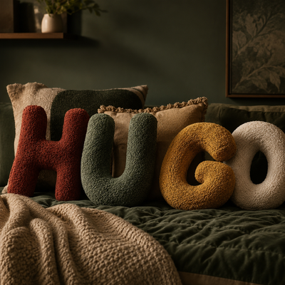 Velvet Letter Pillow A to Z
