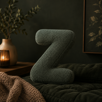 Velvet Letter Pillow A to Z