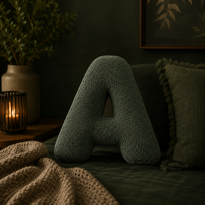 Velvet Letter Pillow A to Z