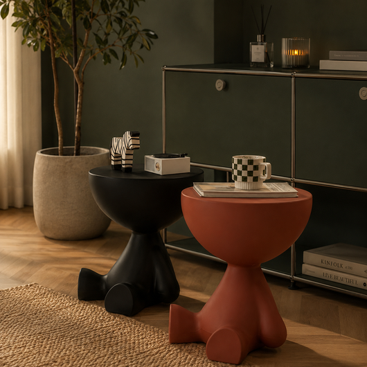 Ylix Round Pedestal Side Table