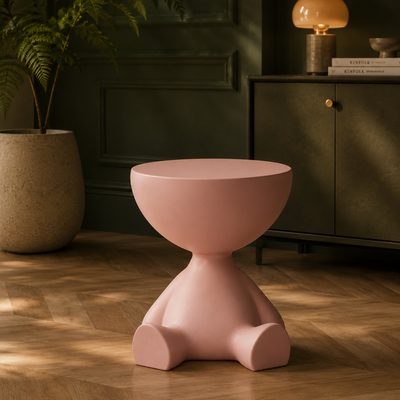 Ylix Round Pedestal Side Table