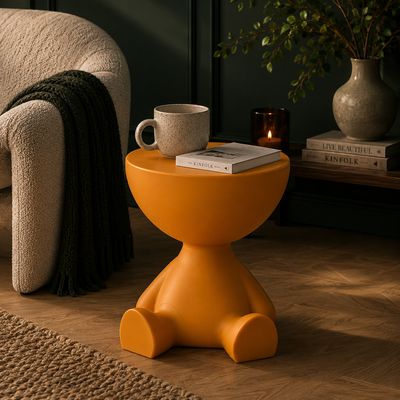 Ylix Round Pedestal Side Table