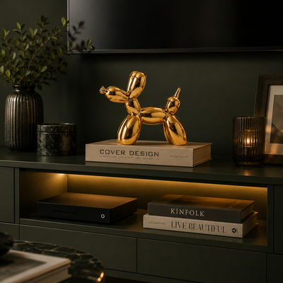 Nyxis Ceramic Balloon Dog Statue