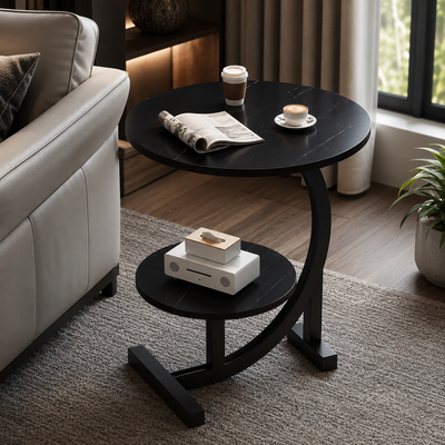 Luxe Two-Tier Mini Side Table