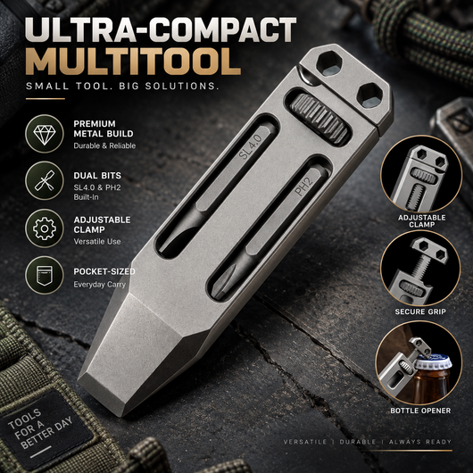 Titanium Pocket Pry Bar Multitool