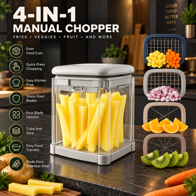 4-in-1 Fry Cutter and Vegetable Chopper