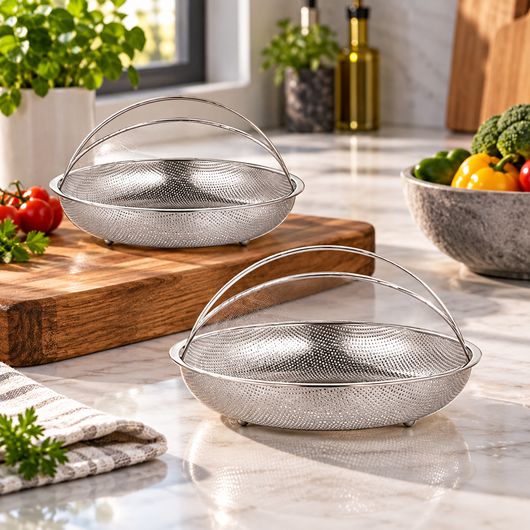 Stainless Steel Steamer Basket Set