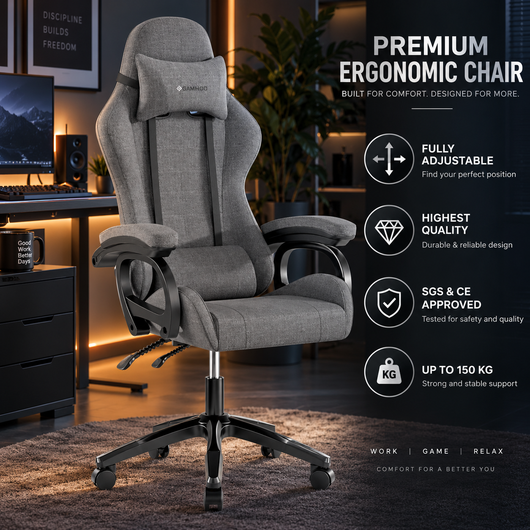 Ergonomic Fabric Gaming Chair