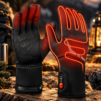 Heated Waterproof Ski Gloves