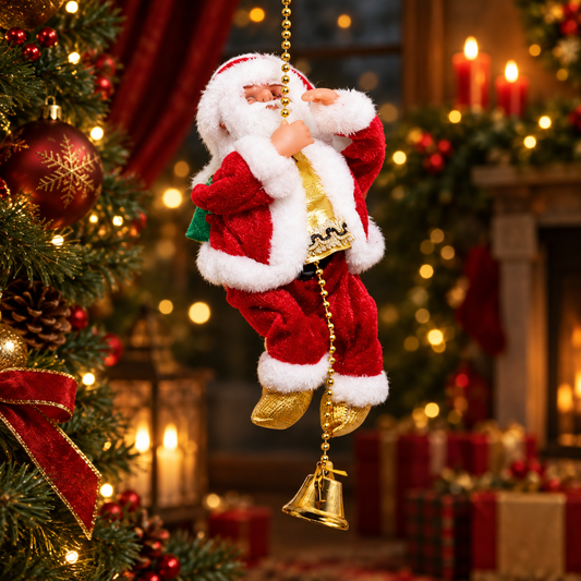 Musical Climbing Santa Decoration