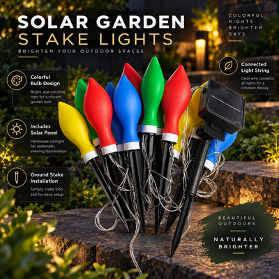 Ember Solar Flame Path Lights, 12 Pack