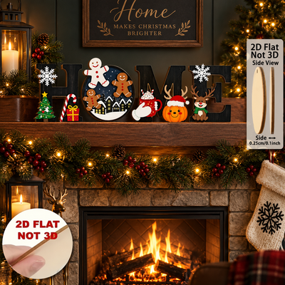 Christmas HOME Letter Decor Set