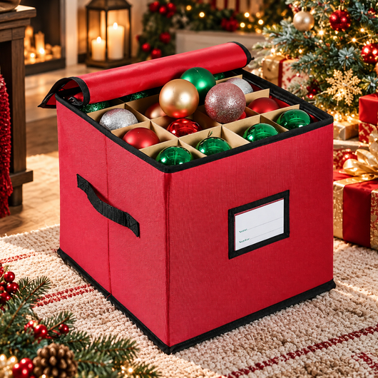 Ornament Storage Box with Window