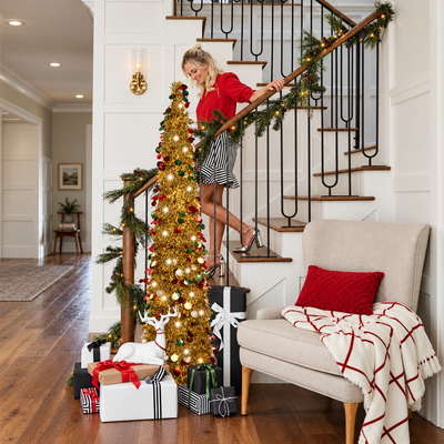 Foldable LED Pencil Christmas Tree