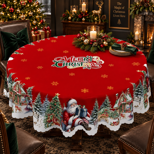 Festive Christmas Tablecloth