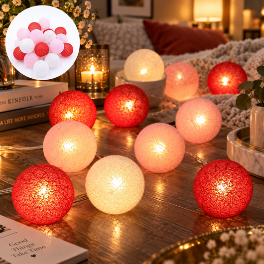 Cotton Ball String Lights