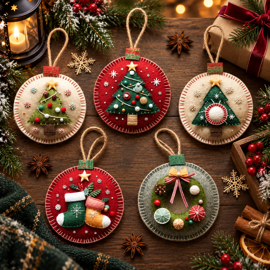 Christmas Felt Ornament Kit