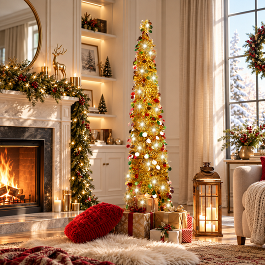 Foldable LED Pencil Christmas Tree