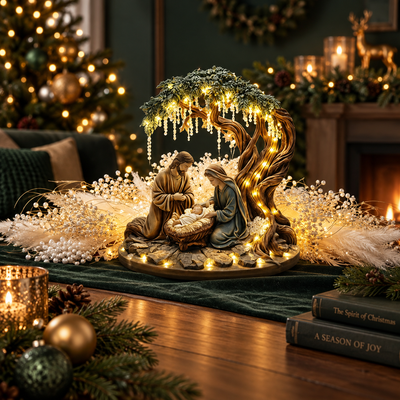 Light-Up Nativity Scene Figurine