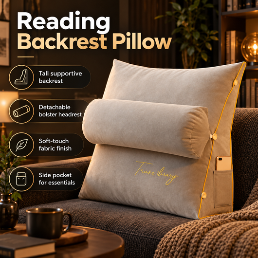 Adjustable Backrest Reading Pillow