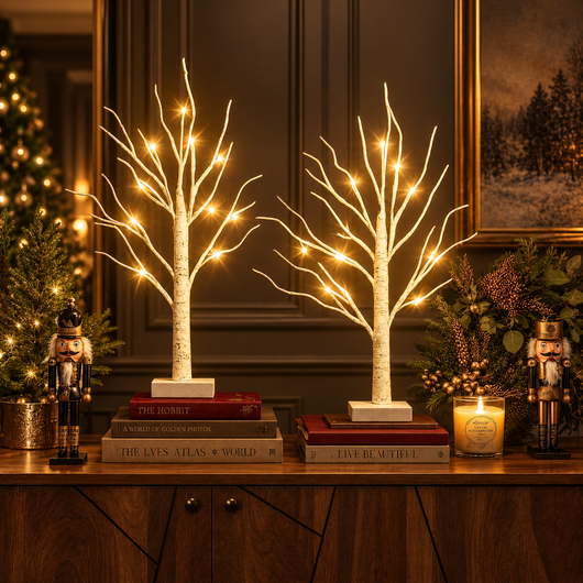Snow Flocked Prelit Christmas Tree