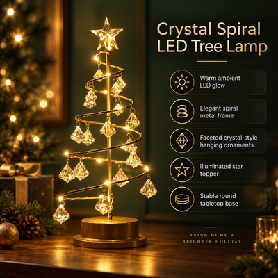 Acrylic LED Christmas Tree Lamp