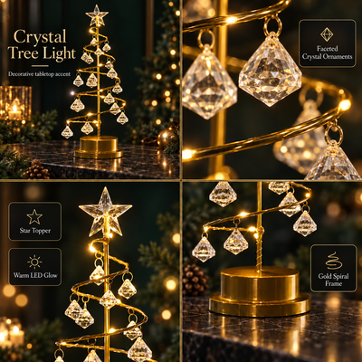 Acrylic LED Christmas Tree Lamp