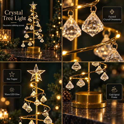 Acrylic LED Christmas Tree Lamp