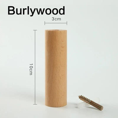 Natural and brown finishes of the angular wall hook compared