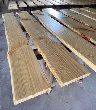 Live Edge Floating Wood Shelf