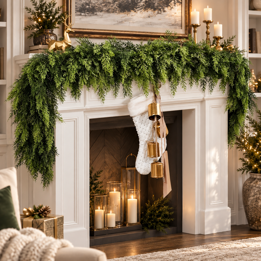 Artificial Pine Garland Set of 2