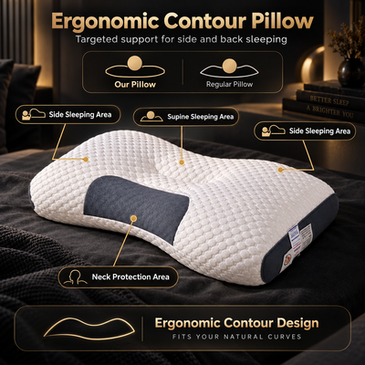 Contoured Neck Support Pillow