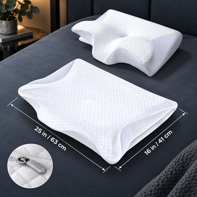 Cooling Neck Pillow Covers, 3 Pack
