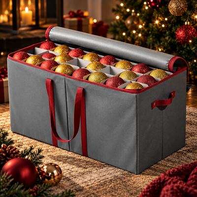Zippered Ornament Storage Box
