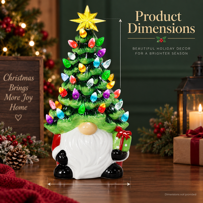 Gnome Lighted Christmas Tree