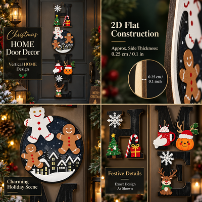 Christmas HOME Letter Decor Set