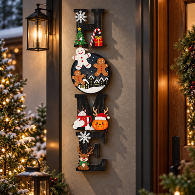 Christmas HOME Letter Decor Set