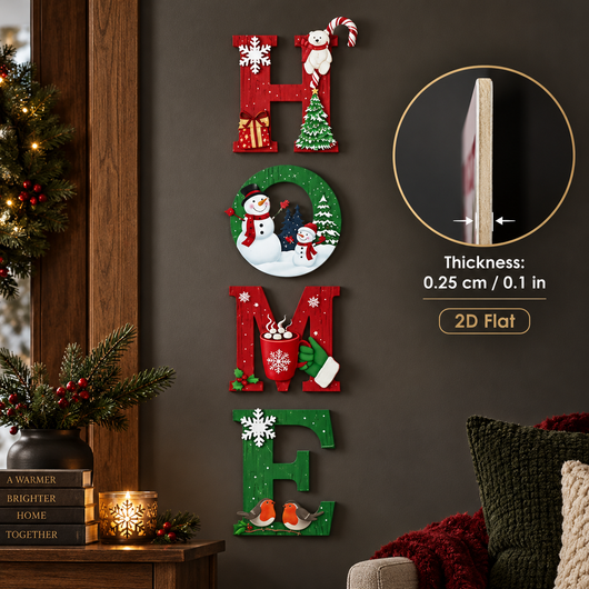 Christmas HOME Letter Decor Set