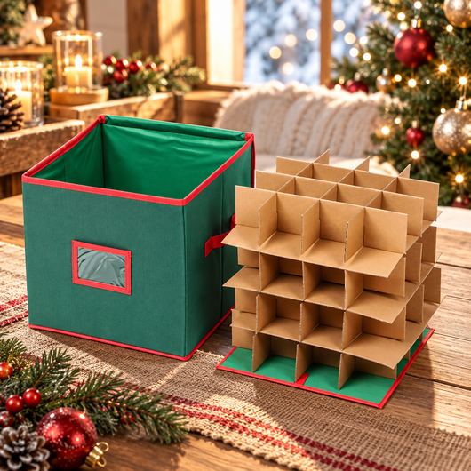 Ornament Storage Box with Window