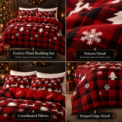 Christmas Elk Duvet Cover Set