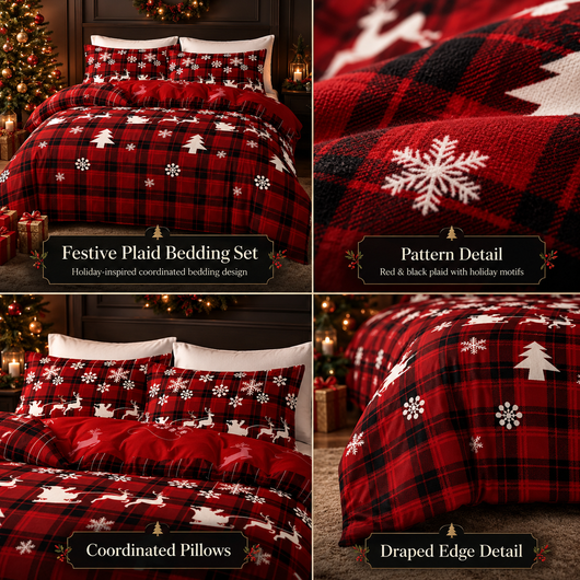 Christmas Elk Duvet Cover Set