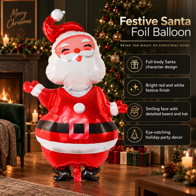 Giant Santa Foil Balloon Set