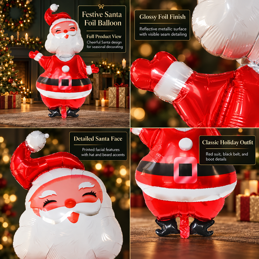 Giant Santa Foil Balloon Set