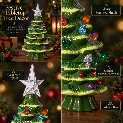 Lighted Ceramic Christmas Tree