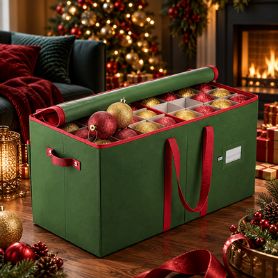 Zippered Ornament Storage Box