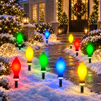 Ember Solar Flame Path Lights, 12 Pack