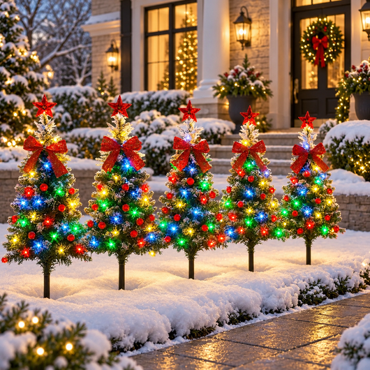 Solar Christmas Tree Stake Lights