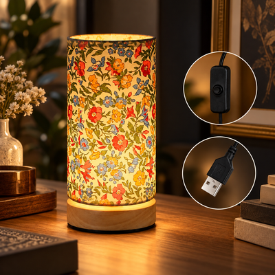 Oaklen Wooden Bedside Lamp